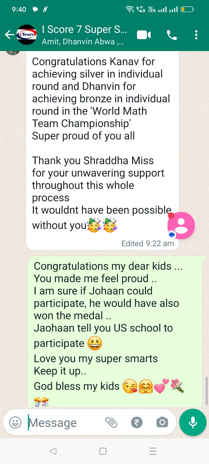 Parent Review 7